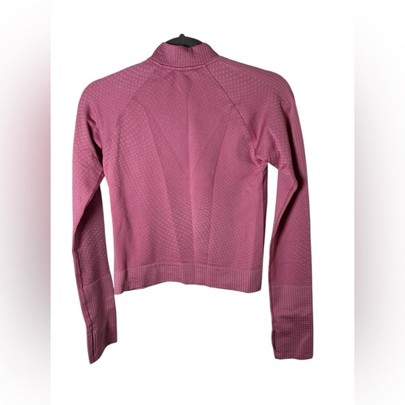 Lululemon Rest Less Cropped Half-Zip Long Sleeve Pink Size 4 - Picture 7 of 8